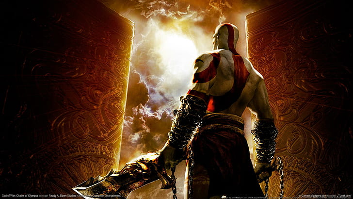 God of war chains of olympus, games, HD wallpaper