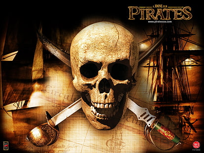 HD wallpaper: Pirates Skull and Crossbones Pirates Entertainment Movies HD  Art | Wallpaper Flare