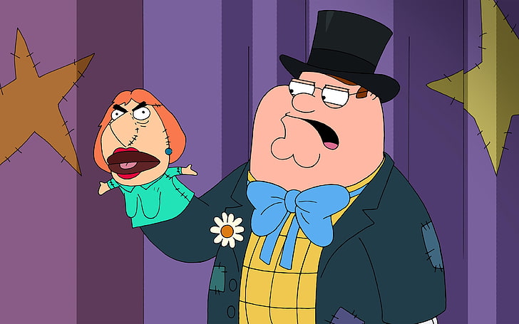 The Simpsons character, Family Guy, Peter Griffin, Lois Griffin, HD wallpaper