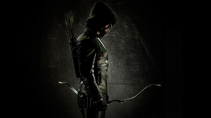 DC Arrow, TV Show, Green Arrow, Stephen Amell, one person, side view, HD wallpaper