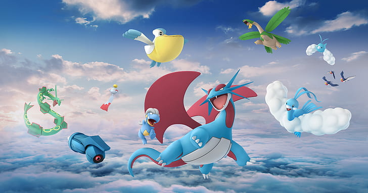 Pokémon, Pokémon GO, Altaria (Pokémon), Bagon (Pokémon), HD wallpaper