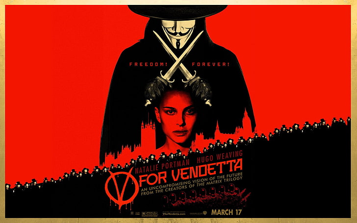 HD wallpaper: V for Vendetta poster, Anonymous, red, movies, movie ...
