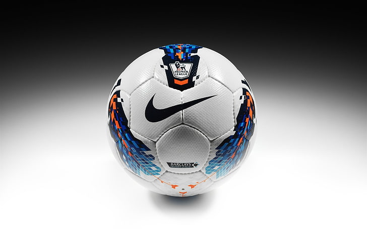 white and multicolored Nike soccer ball, football, sport, the ball