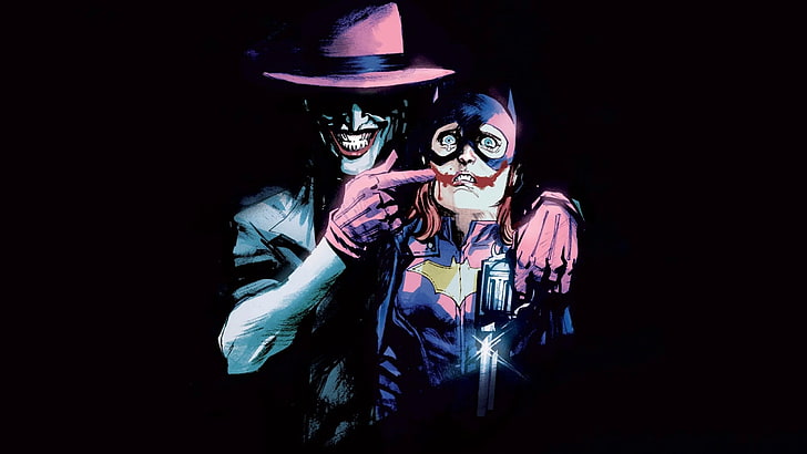 DC Comics, Joker, Batgirl, HD wallpaper