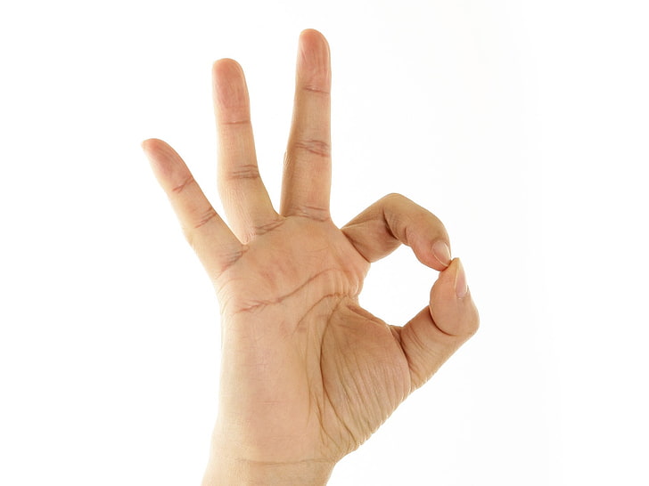 okay hand sign, gesture, fingers, human Hand, human Finger, people, HD wallpaper