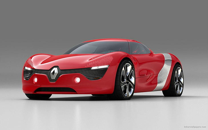 2010 Renault DeZir 2, red and grey renault concept car, cars, HD wallpaper