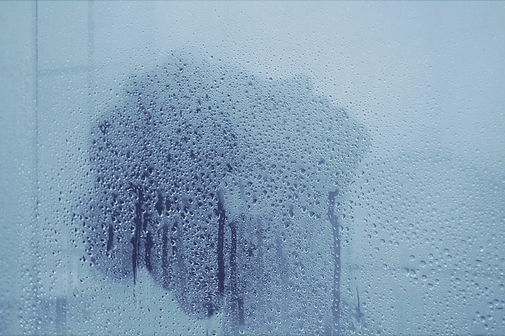 women, shower, water on glass, wet, window, condensation, glass - material, HD wallpaper