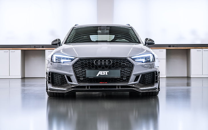ABT Audi RS 4 R Avant 2018 4K, car, motor vehicle, mode of transportation, HD wallpaper