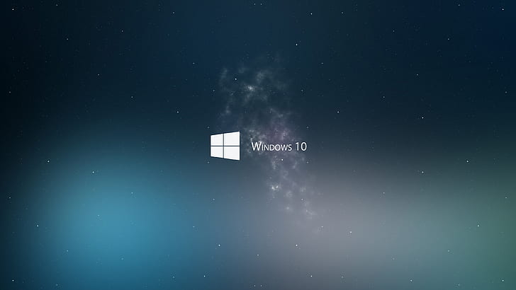 Windows 10, Space, Stars HD wallpaper