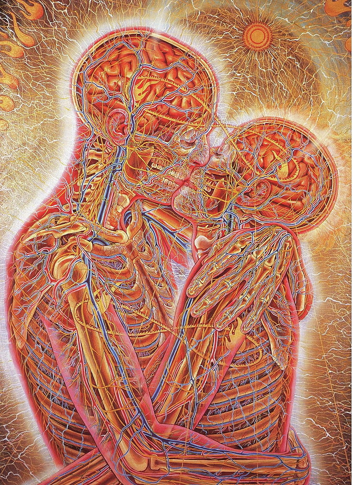 HD wallpaper: human anatomy, couple, kissing, artwork, no people, art and  craft | Wallpaper Flare