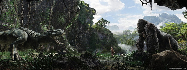 Movie, King Kong (2005), animal, nature, tree, plant, animal wildlife, HD wallpaper