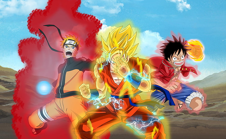 HD wallpaper: Jump Force Goku Naruto Luffy 4K 8K, smoke - physical ...