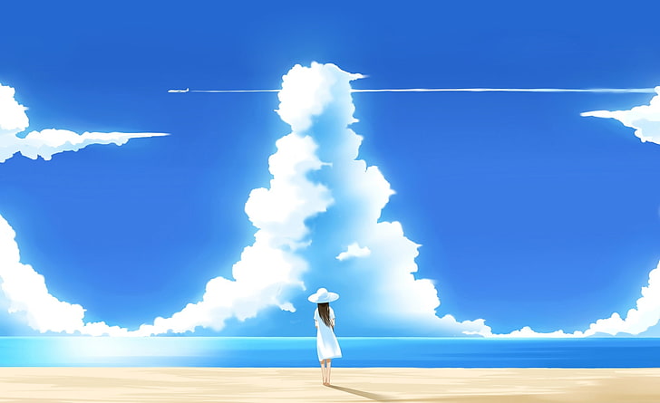 HD wallpaper: Beautiful Summer Day Illustration, animated cloud formation  digital wallpaper | Wallpaper Flare