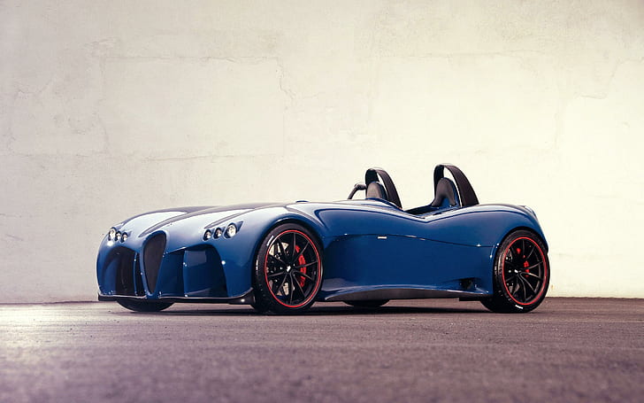 Wiesmann Spyder Concept, blue roadster, cars, other cars, HD wallpaper