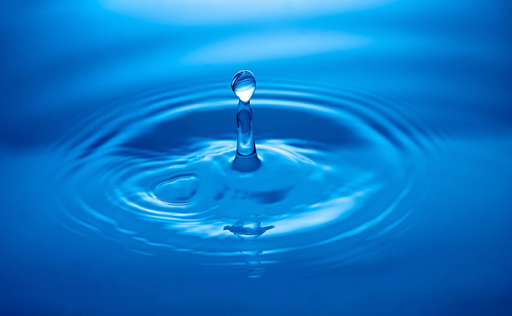 HD wallpaper: Water Drop Impact, water droplet, Elements, Blue, Color, Pure  | Wallpaper Flare