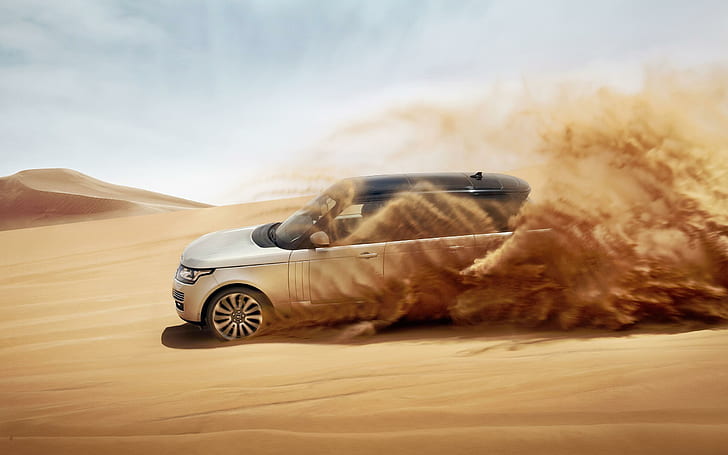 2013 Land Rover Range Rover 4, gray car, cars, HD wallpaper