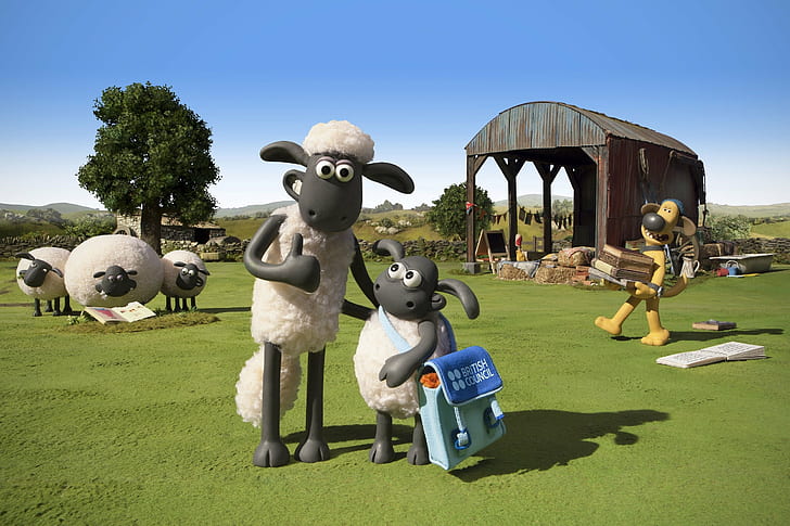 HD wallpaper: adventure, animation, comedy, family, shaun, sheep |  Wallpaper Flare