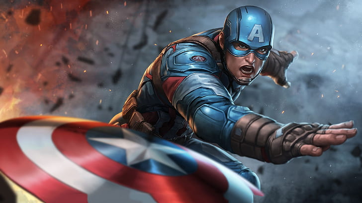 Marvel, Captain America, Comics, Steven Rogers, HD wallpaper