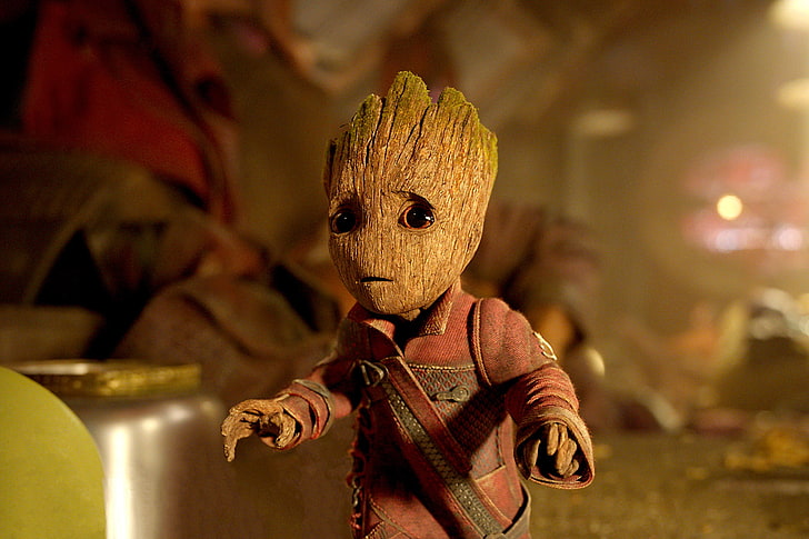Baby Groot In Guardians Of The Galaxy Vol 2, human representation