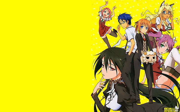 six people anime wallpaper, Mayo Chiki!, Suzutsuki Kanade, Usami Masamune, HD wallpaper