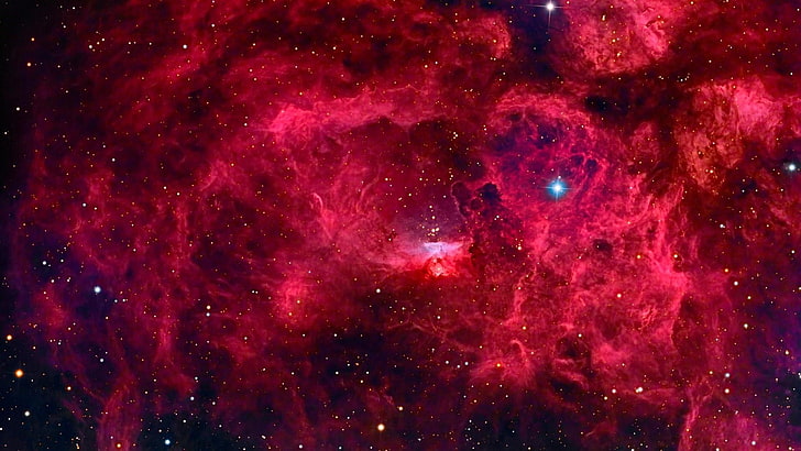 nebula, universe, red nebula, sky, ngc 6357, galaxy, space, HD wallpaper