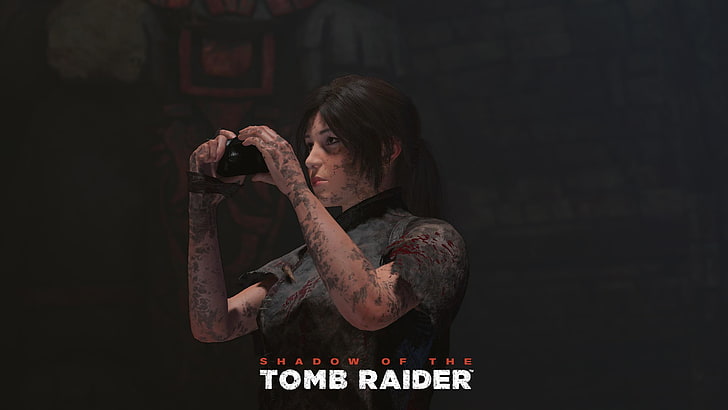 Lara Croft, Shadow of the Tomb Raider, video games, one person, HD wallpaper