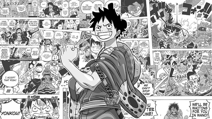 One Piece, Monkey D. Luffy, manga, HD wallpaper