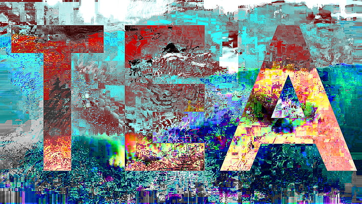 glitch art, abstract, LSD, multi colored, art and craft, backgrounds