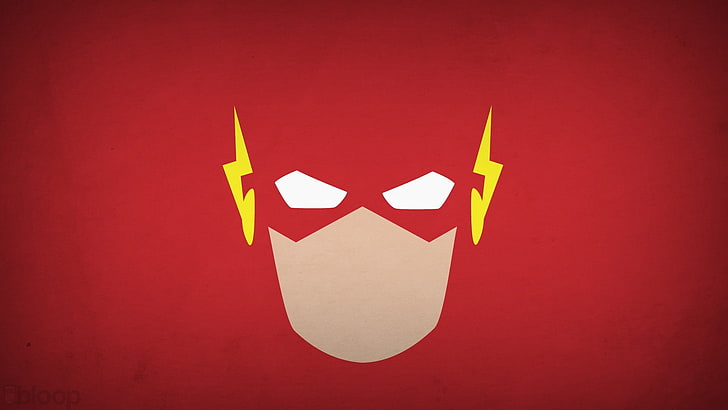 The Flash clip art, simple background, comics, DC Comics, hero, HD wallpaper