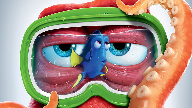 Finding Dory Hank Octopus Nemo 4K, HD wallpaper