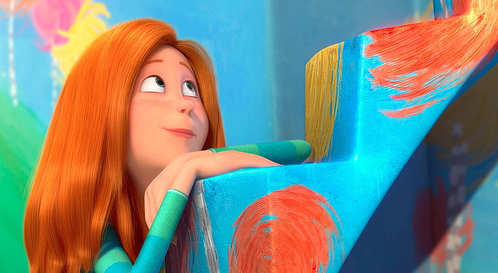 The Lorax Movie, red-haired female animated character, Cartoons, HD wallpaper