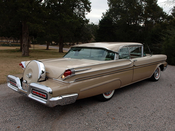 1958, coupe, luxury, marauder, mercury, montclair, retro, super, HD wallpaper