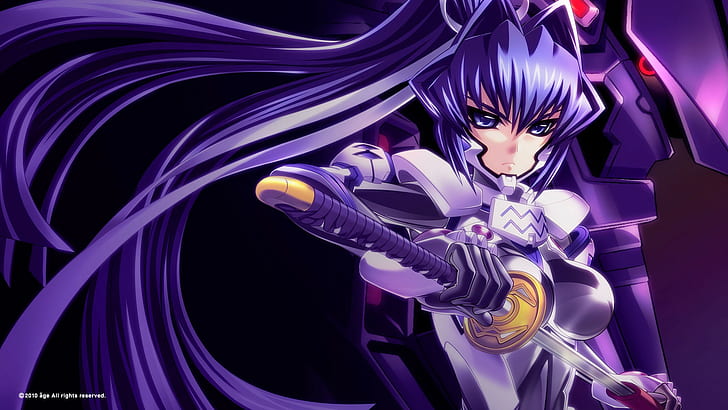 muv luv characters blue hair
