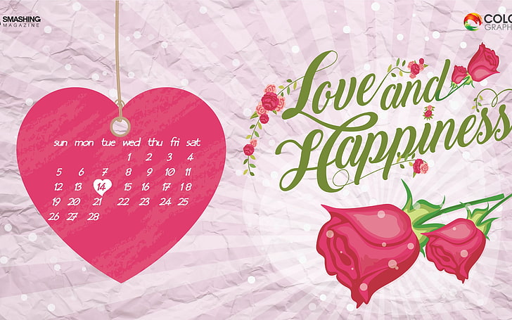 HD wallpaper: The Day Of Love-February 2017 Calendar Wallpaper, text, heart  shape | Wallpaper Flare