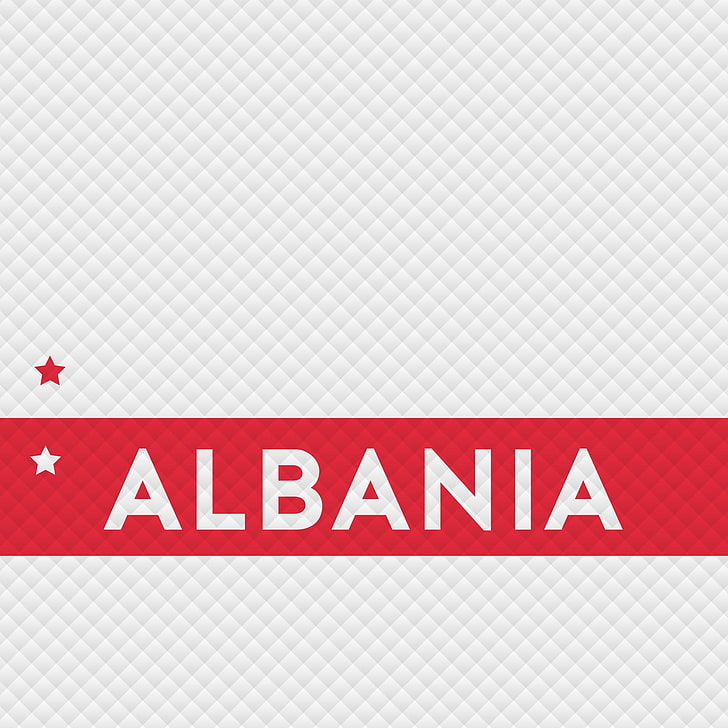 Albania, red, communication, sign, text, no people, close-up, HD wallpaper