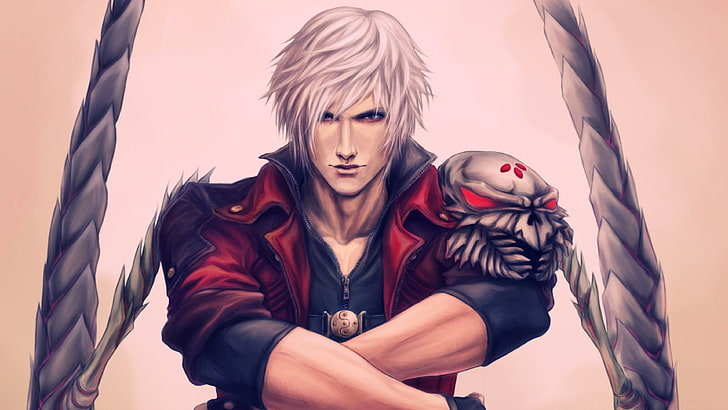 Dante from Devil May Cry illustration, Devil May Cry 4, women