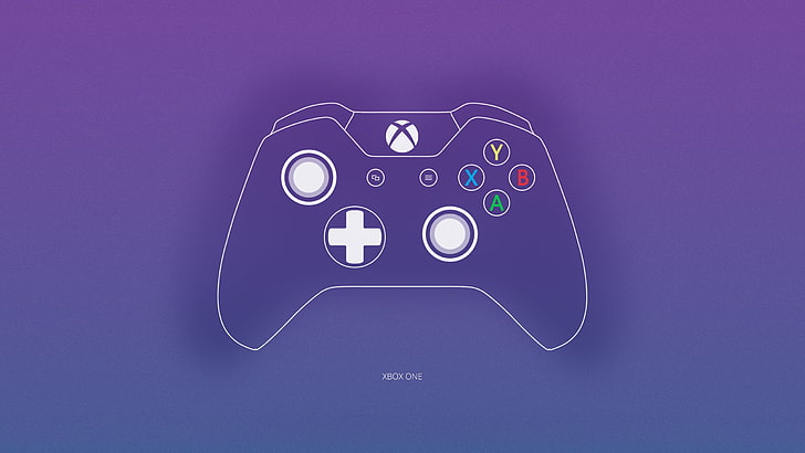 Xbox One illustration, console, art, joystick, gamepad, video Game, HD wallpaper