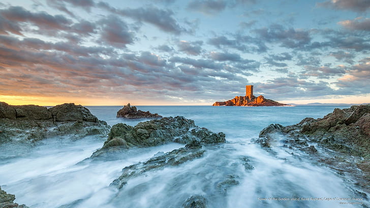 Tower of the Golden Island, Saint Raphael, Cape of Dramont, France