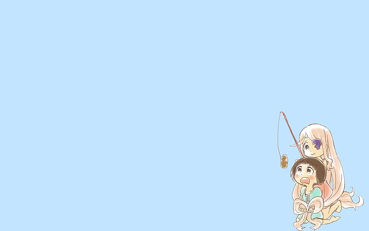 woman holding fishing rod illustration, Kill la Kill, Mankanshoku Mako, HD wallpaper