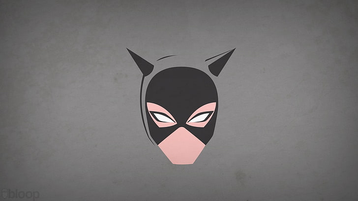 Catwoman clip art, minimalism, DC Comics, Blo0p, art and craft