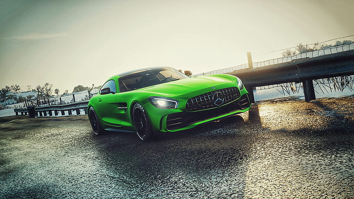 Mercedes AMG, Mercedes AMG GTR, AMG-GTR, car, Forza Horizon 4, HD wallpaper
