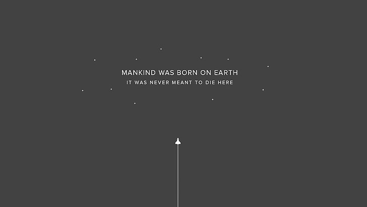 mankind was born on Earth text, Interstellar (movie), communication, HD wallpaper
