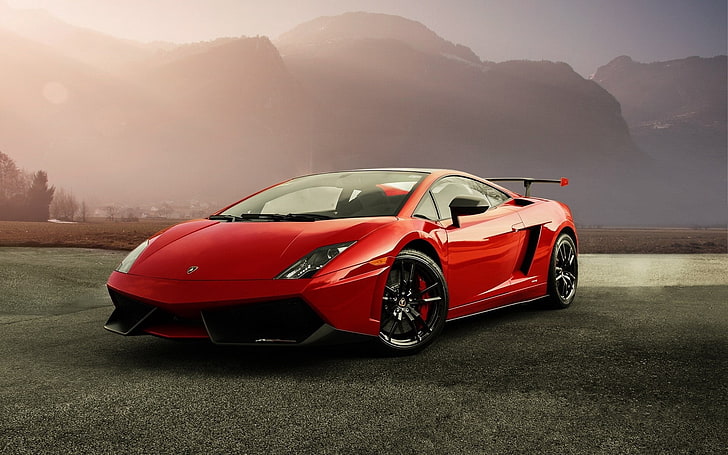 red Lamborghini Gallardo coupe, cars, land Vehicle, sports Car, HD wallpaper