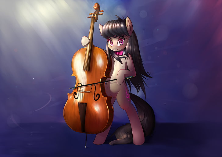 My Little Pony, mlp: fim, Octavia, violin, women, one person, HD wallpaper