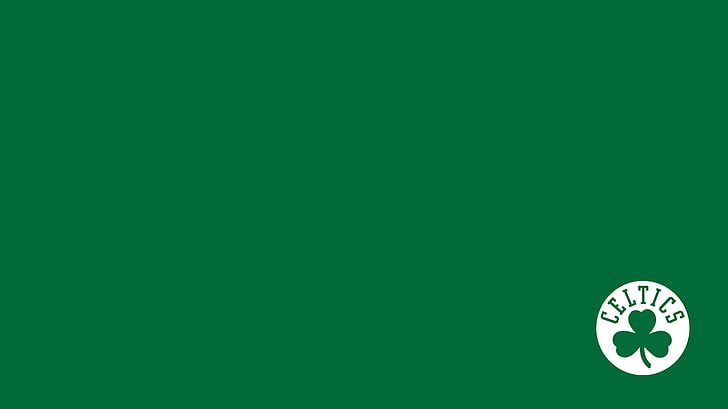 artwork, minimalism, Boston Celtics, green color, copy space, HD wallpaper