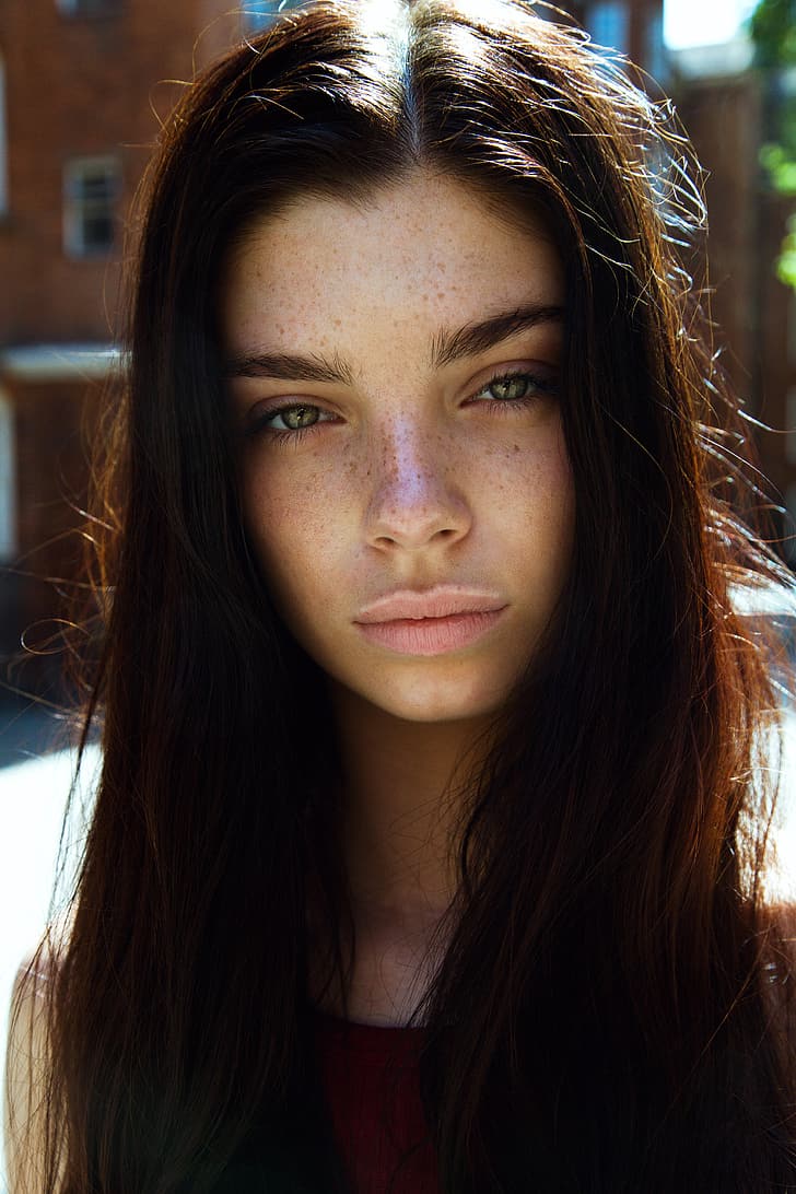 Freckles Brunette