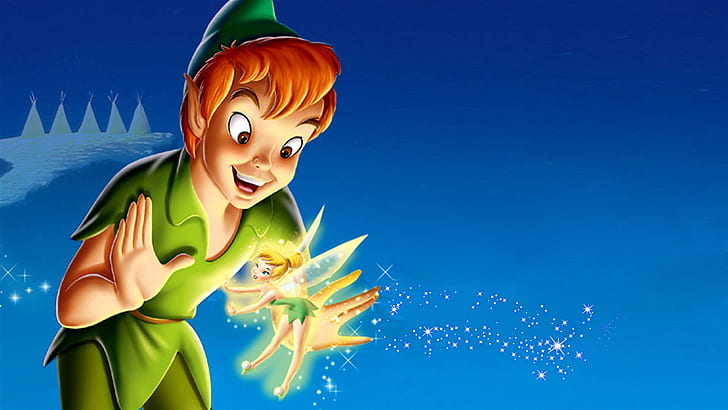 Peter Pan And Tinkerbell Desktop Hd Wallpapers For Mobile Phones And Computer 2560×1440, HD wallpaper
