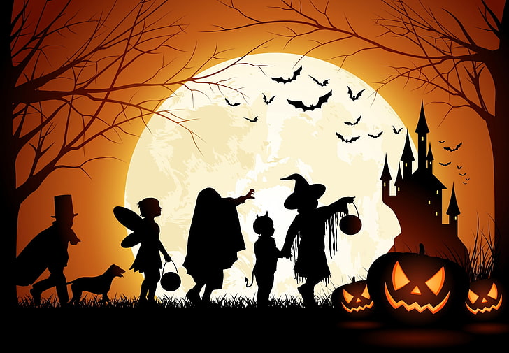halloween hd widescreen  backgrounds, celebration, pumpkin, HD wallpaper