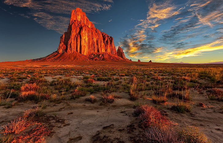 red rock formation, landscape, nature, desert, new mexico, uSA