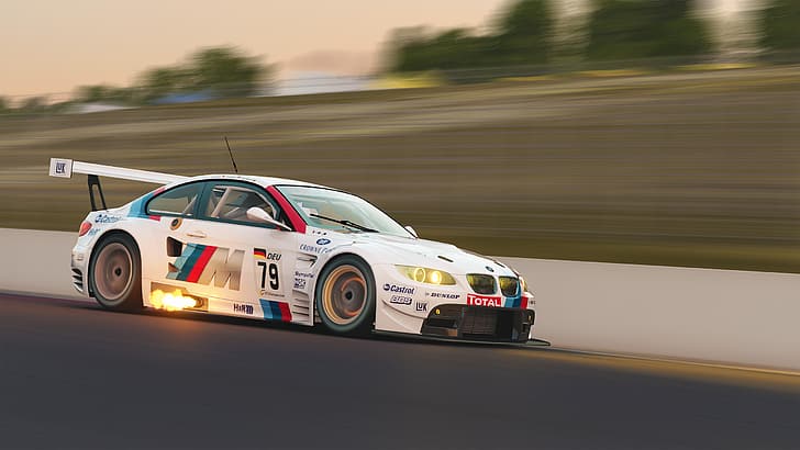Assetto Corsa, screen shot, video game art, BMW M3, GT2, automotive, HD wallpaper